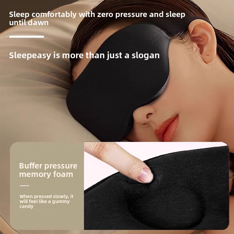 3D Light-Blocking Sleep Eye Mask with Earplugs